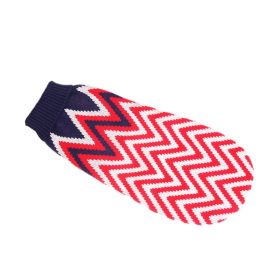 New Winter Fashion Pet Clothes (Option: Red Ripple-14China)