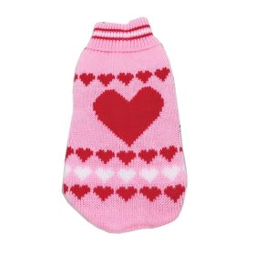 New Winter Fashion Pet Clothes (Option: Pink Love-16China)