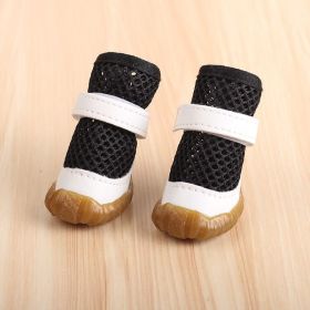 No Foot Loss When Going Out Pet Booties Small Dog (Option: Black 2 Pieces-5 Yards)