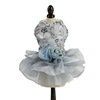 Dog Clothes Pet Wedding Dress (Option: Gray-M)